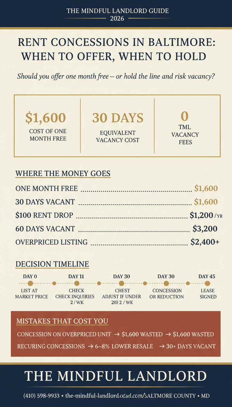 Rent Concessions in Baltimore: When to Offer Them and When to Hold the Line infographic